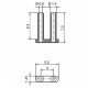 PERNI DOPPI PASSANTI MEDIUM HARD (Ø EST. 1,40 mm - Ø INT. 0,80 mm)